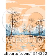 07/17/2024 - Jean Lafitte National Historical Park In Louisiana WPA Poster Art
