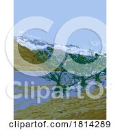 Poster, Art Print Of Lake Wakatipu And The Remarkables In Glenorchy New Zealand Wpa Poster Art