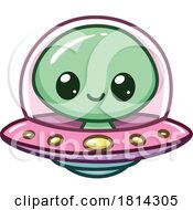 07/22/2024 - Alien Operating A Flying Saucer Licensed Stock Image