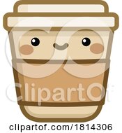 07/18/2024 - To Go Coffee Cup Kawaii Styled Licensed Stock Image