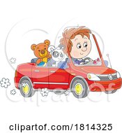 Poster, Art Print Of Boy Driving Licensed Stock Image
