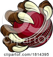 Poster, Art Print Of Cricket Ball Claw Cartoon Monster Animal Hand