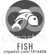 Poster, Art Print Of Fish Seafood Food Icon Concept