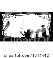 Silhouetted Halloween Border by Vector Tradition SM #COLLC1814442-0169