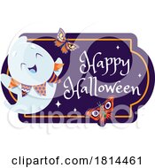 Happy Halloween Greeting Ghost by Vector Tradition SM