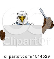 Poster, Art Print Of Electrician Eagle Screwdriver Tool Handyman