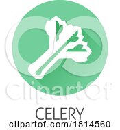 Celery Vegetable Food Allergen Icon Concept