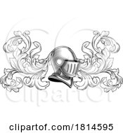 Coat Of Arms Crest Knight Helmet Heraldry Design