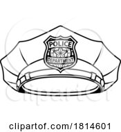 Poster, Art Print Of Police Man Policeman Cop Hat Or Cap Cartoon Icon