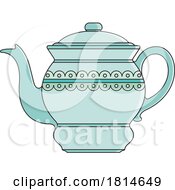 Teal Tea Pot