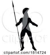 Spartan Silhouette Gladiator Trojan Greek Warrior