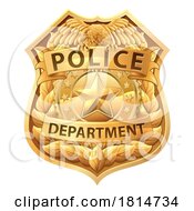 Police Badge Shield Star Sheriff Cop Crest Symbol