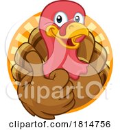 Turkey Thanksgiving Or Christmas Cartoon Character by AtStockIllustration