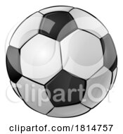 Poster, Art Print Of Soccer Football Ball Cartoon Sports Icon