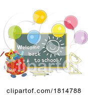 Cartoon Welcome Back To School Design Licensed Clipart