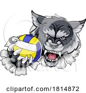 Wolf Werewolf Volleyball Volley Ball Claw Mascot