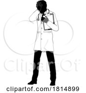 Doctor Upset Man Medical Silhouette Person