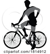 Bike And Bicyclist Silhouette