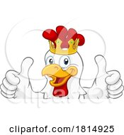 King Chicken Rooster Cockerel Bird Crown Cartoon