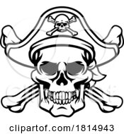 Pirate Hat Skull And Crossbones Cartoon