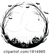 Poster, Art Print Of Halloween Border Silhouette Clipart