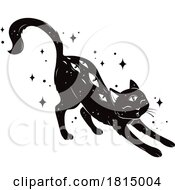 Poster, Art Print Of Magical Black Cat Halloween Clipart