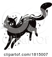 Poster, Art Print Of Magical Black Cat Halloween Clipart