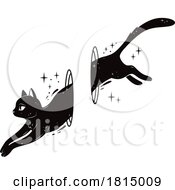 Poster, Art Print Of Magical Black Cat Halloween Clipart