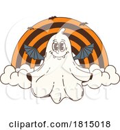 Halloween Ghost Bat Clipart