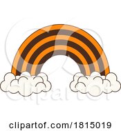 Halloween Rainbow And Clouds Clipart by Vector Tradition SM