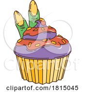 Poster, Art Print Of Halloween Cupcake Clipart