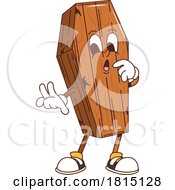 Halloween Coffin Mascot Clipart