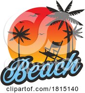 Poster, Art Print Of Tropical Beach Travel Design