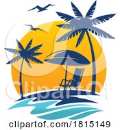 Poster, Art Print Of Tropical Beach Travel Design