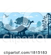 08/25/2024 - Silhouetted Dinosaurs Clipart