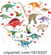 Dinosaur Heart Clipart by Vector Tradition SM