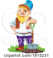 Gnome Digging Clipart by Vector Tradition SM