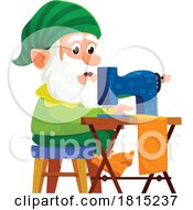 Gnome Sewing Clipart by Vector Tradition SM