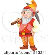 Gnome With A Pickaxe Clipart by Vector Tradition SM