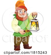 Gnome With A Lantern Clipart by Vector Tradition SM