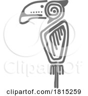 Toucan In Aztec Mayan Totem Style Clipart