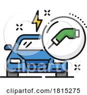 Electric Car Charging Icon