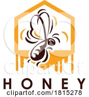 Poster, Art Print Of Honey Bee Logo Clipart