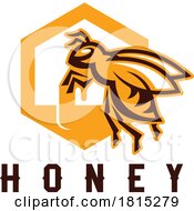 Poster, Art Print Of Honey Bee Logo Clipart