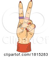 Peace Sign Hand Clipart by Vector Tradition SM