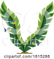 Cute Fish And Plant Clipart