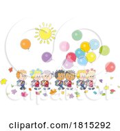 Poster, Art Print Of Cartoon School Children Clipart