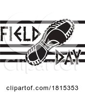 Poster, Art Print Of Sneaker Shoe Sole And Field Day Text Clipart