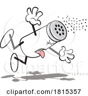 Sneezing Pepper Shaker Mascot Clipart