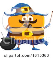 Wizard Equals Symbol Mascot Clipart